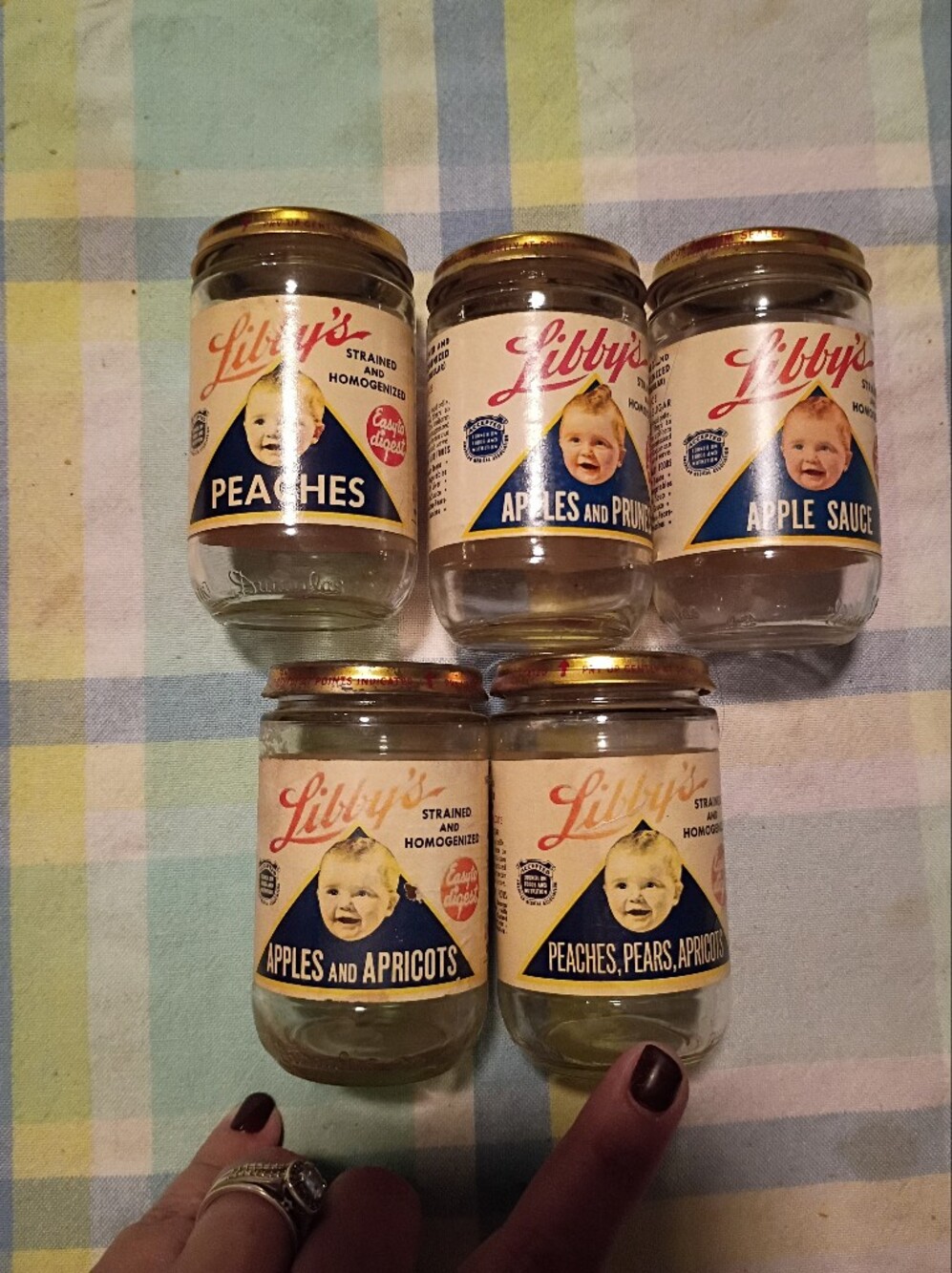 Vintage Libby Baby Food Jars